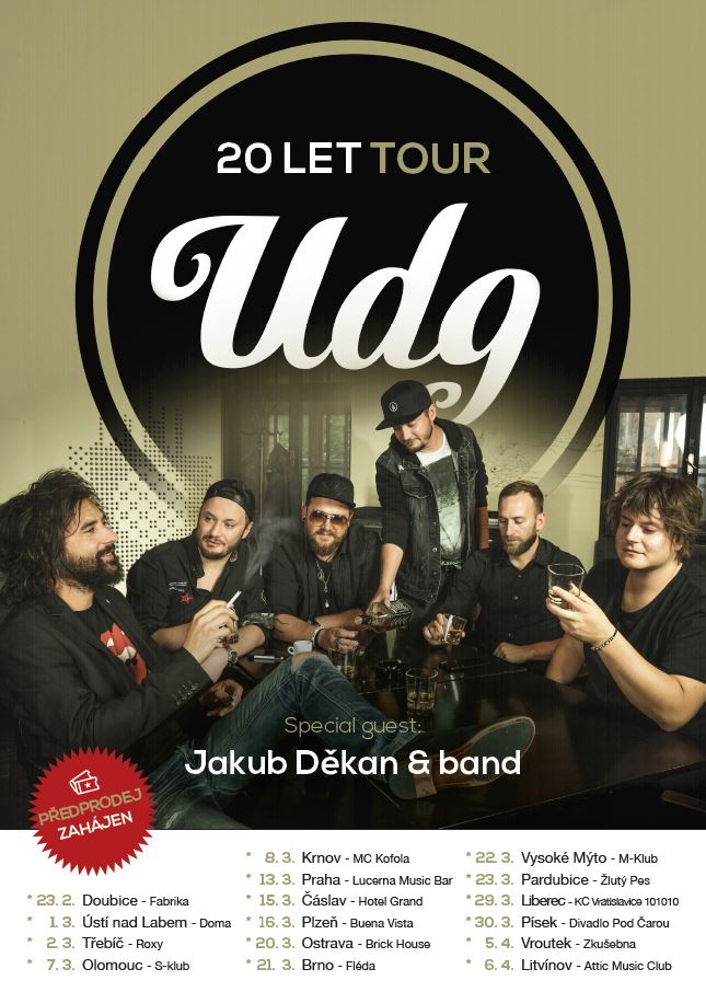 UDG 20 LET TOUR - 22.3.2019 - Vysoké Mýto - M-Klub