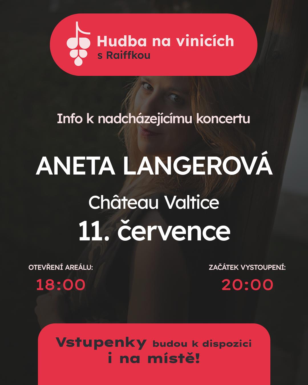 Aneta Langerová - CHÂTEAU VALTICE - Hudba na vinicích 2026