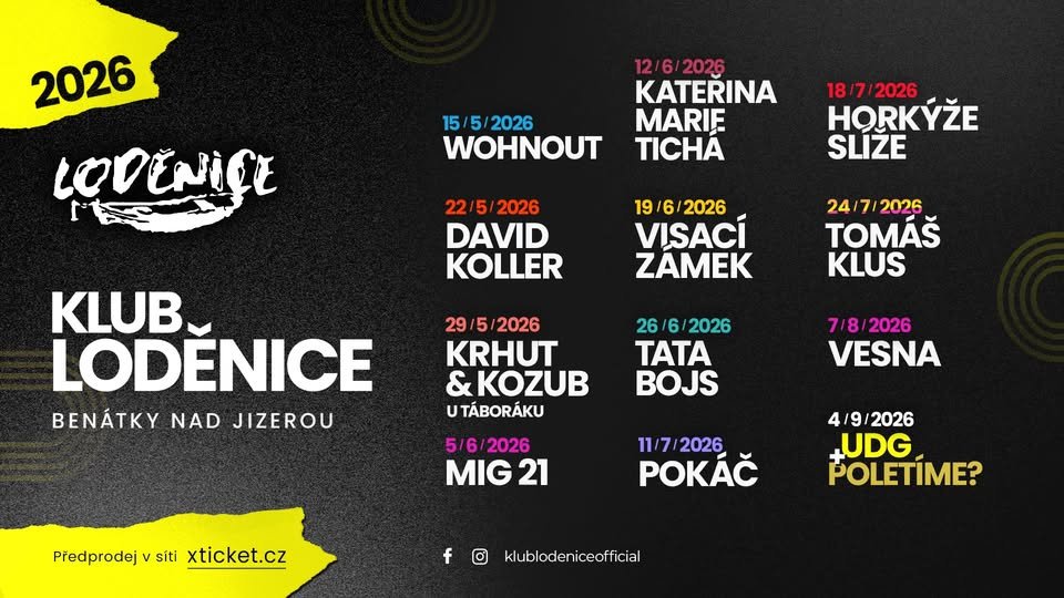 Klub Loděnice: letní koncerty, pohoda u vody a místo, kam se budete chtít vracet